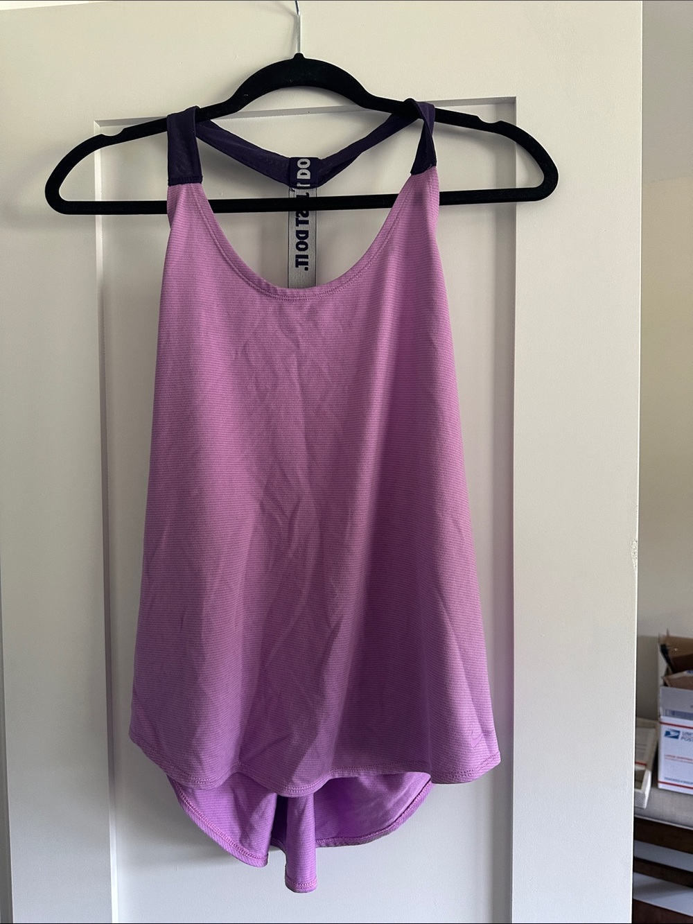 Nike Purple Racerback Tank Top with Dark Purple Straps